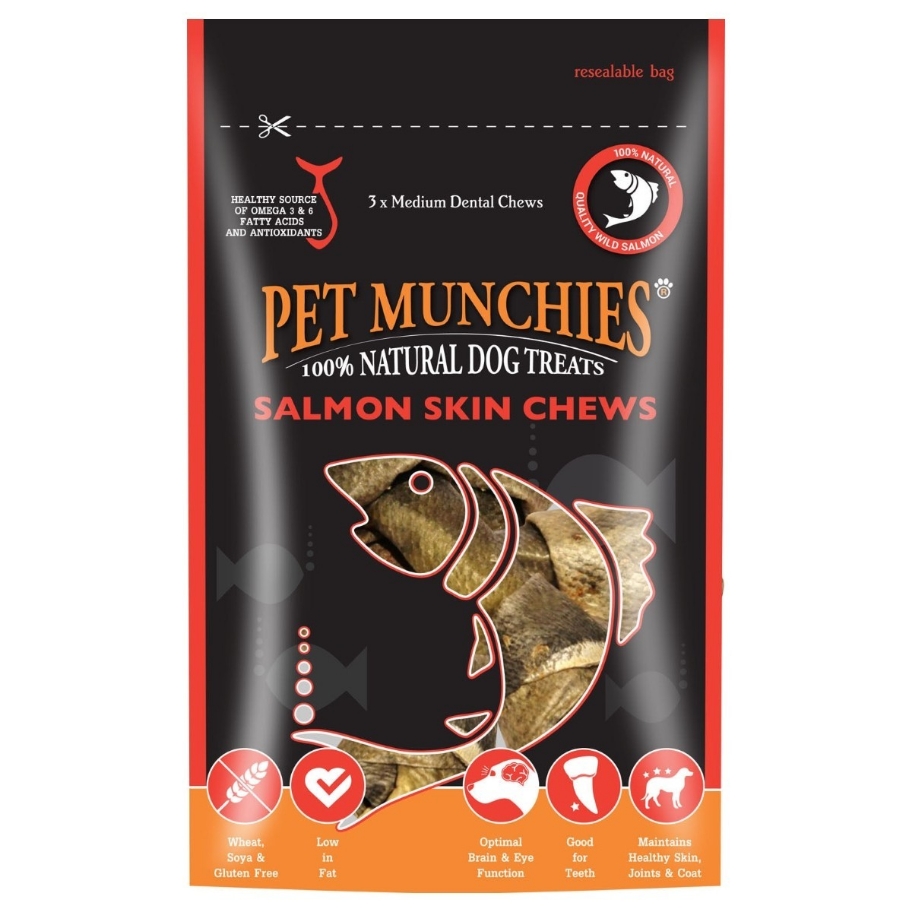 Pet Munchies Salmon Skin Chews