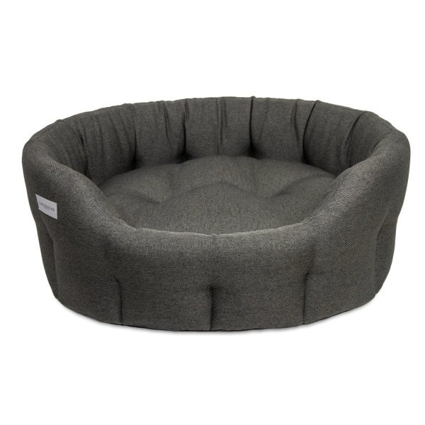 Round Camden Bed Pebble Grey