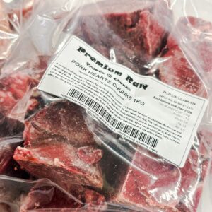 Premium Raw Pork Heart Chunks