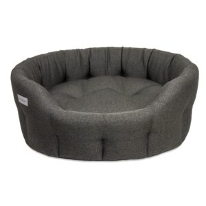 Round Camden Bed Pebble Grey